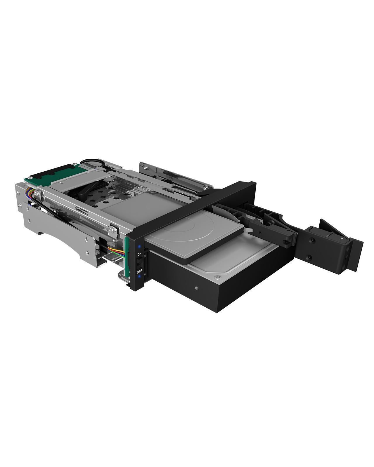 Mobile rack for 2x HDD/SSD for 1x 5.25